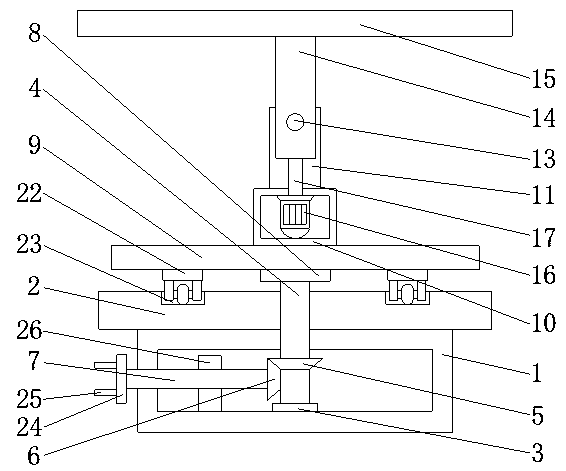 Photovoltaic power generation support and adjusting method thereof