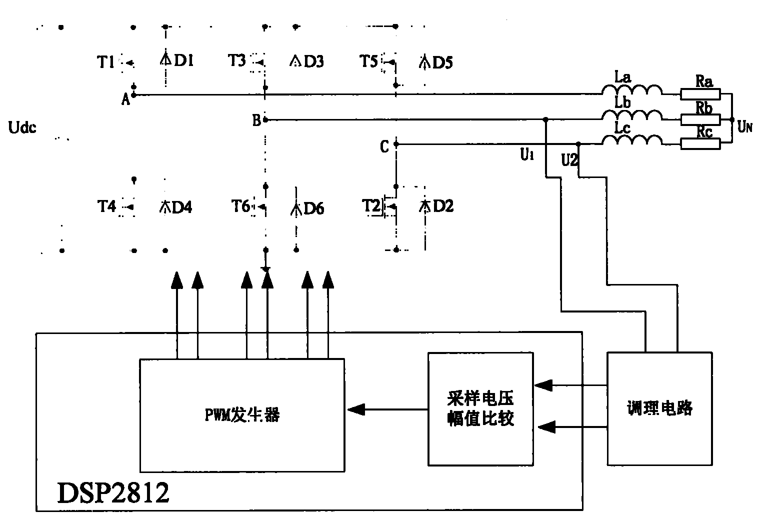 Electro-magnetic doubly salient motor rotor position identification method based on three-phase six-state start