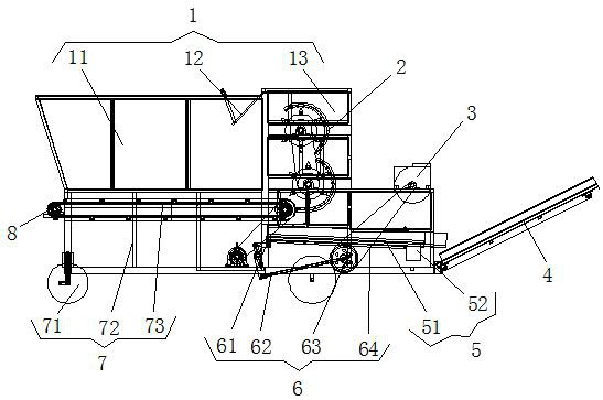 Pull-type crop straw crushing device