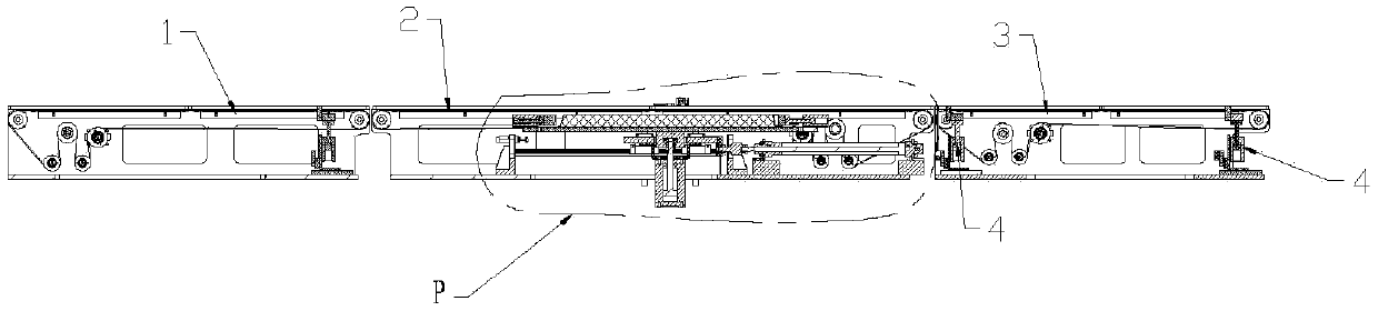 Conveying device for glass cover boards and detection equipment with same