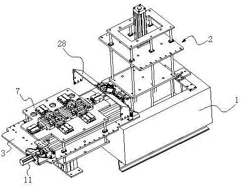 Cast welding device for lead-acid storage battery and cast welding method of cast welding device