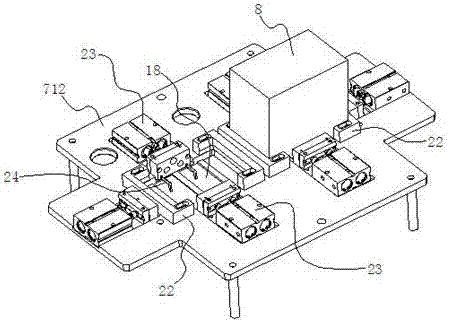 Cast welding device for lead-acid storage battery and cast welding method of cast welding device