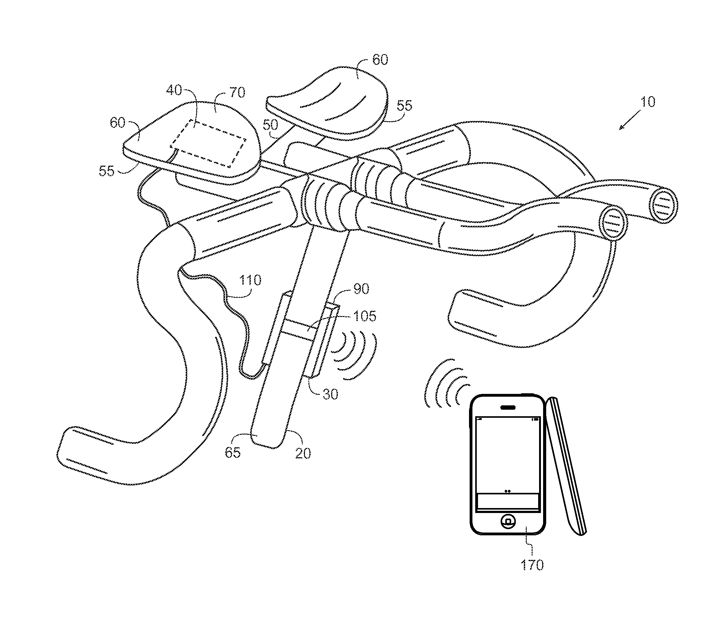 Sensor and feedback assembly for a bicycle