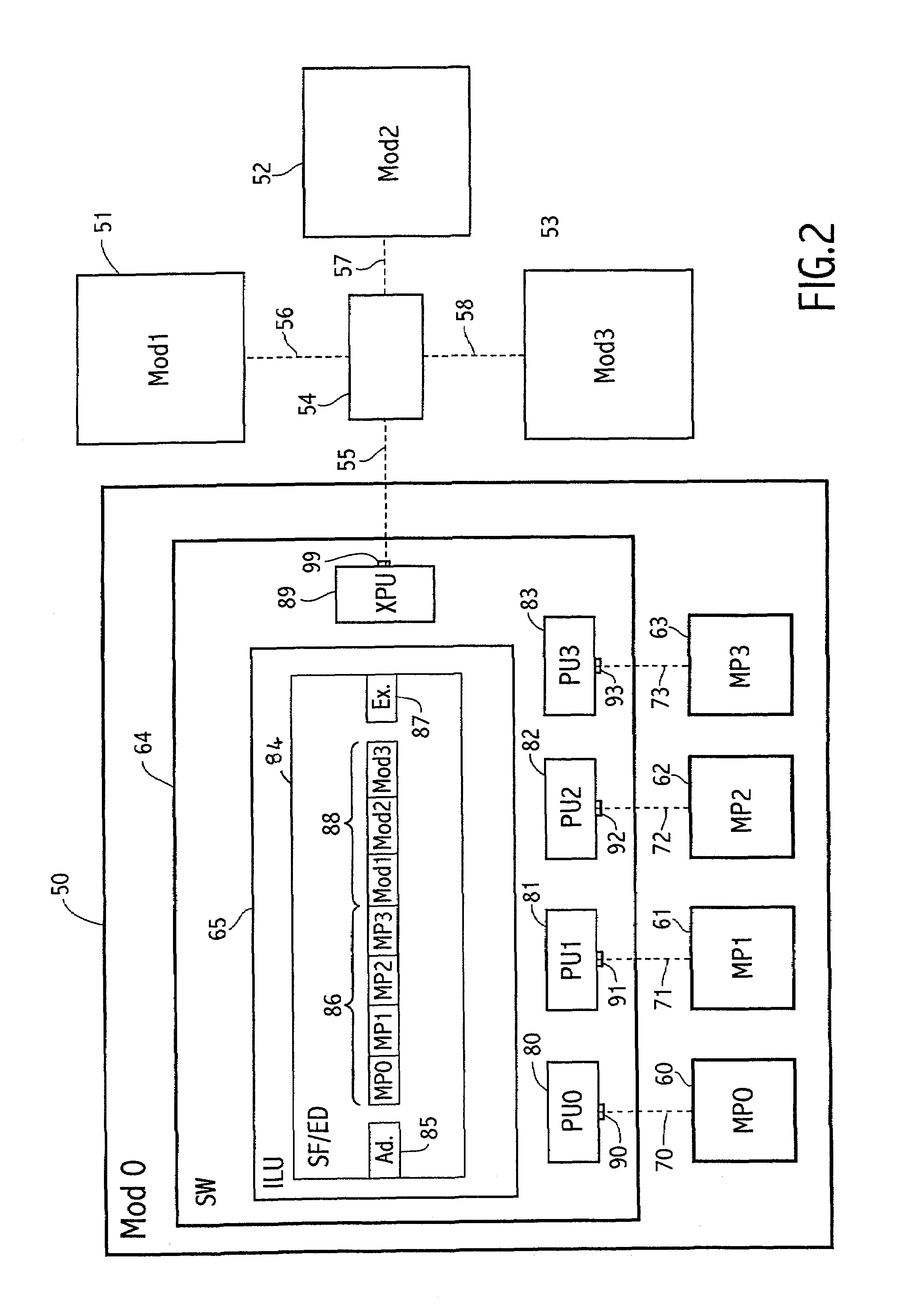 Coherence controller for a multiprocessor system, module, and multiprocessor system with a multimodule architecture incorporating such a controller