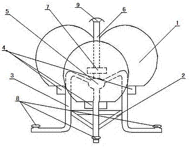 Ball float type aerator for fishpond