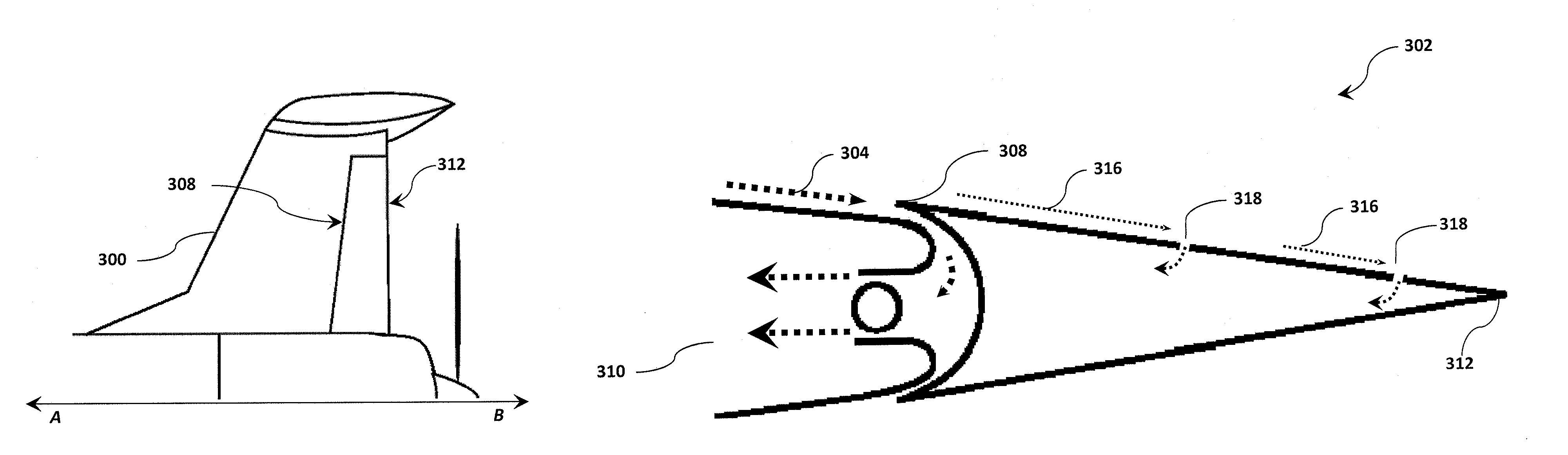 System and method for reducing the noise of pusher type aircraft propellers