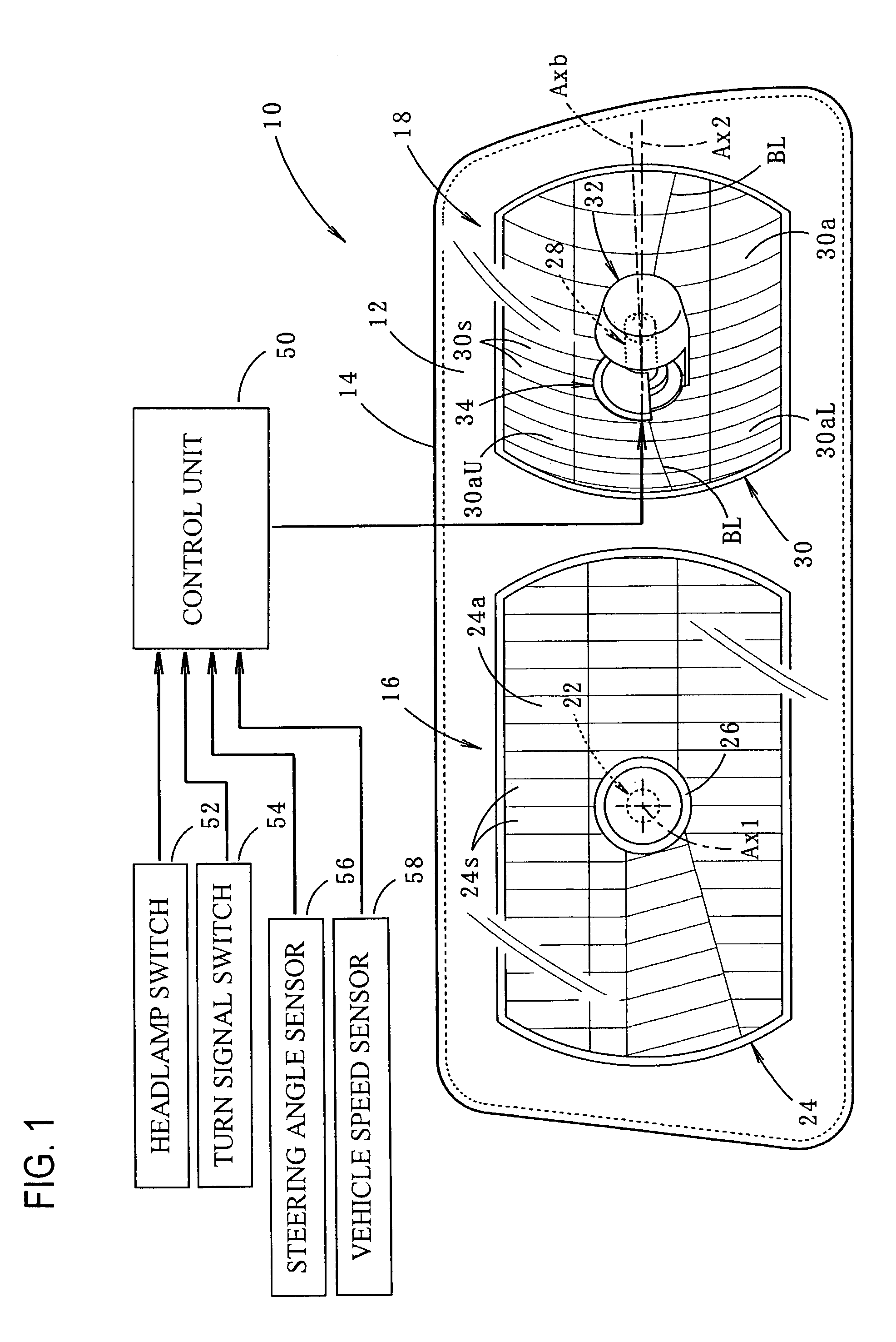 Vehicular cornering lamp