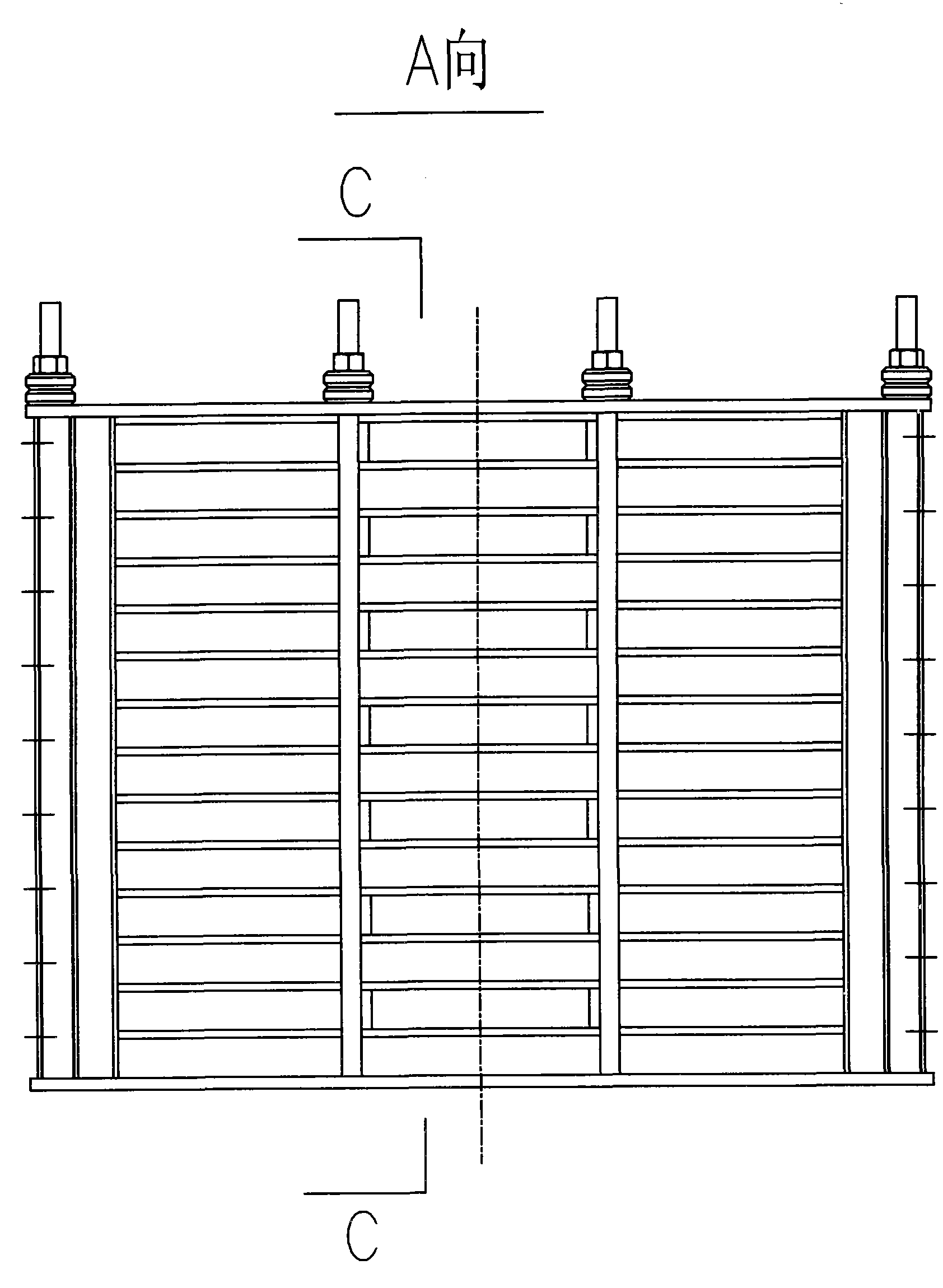 Plate type air preheater with glass as heat exchange plate