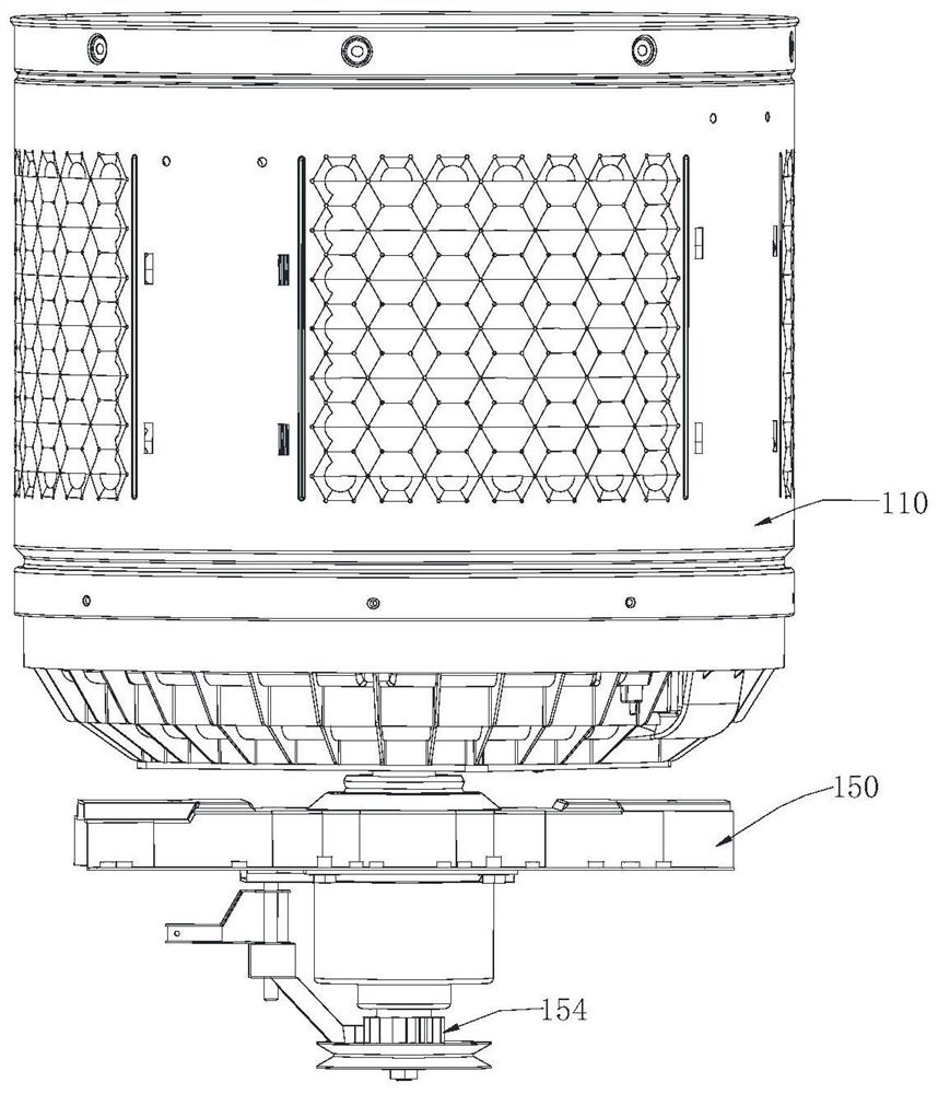 Washing tub assembly of washing machine and washing machine