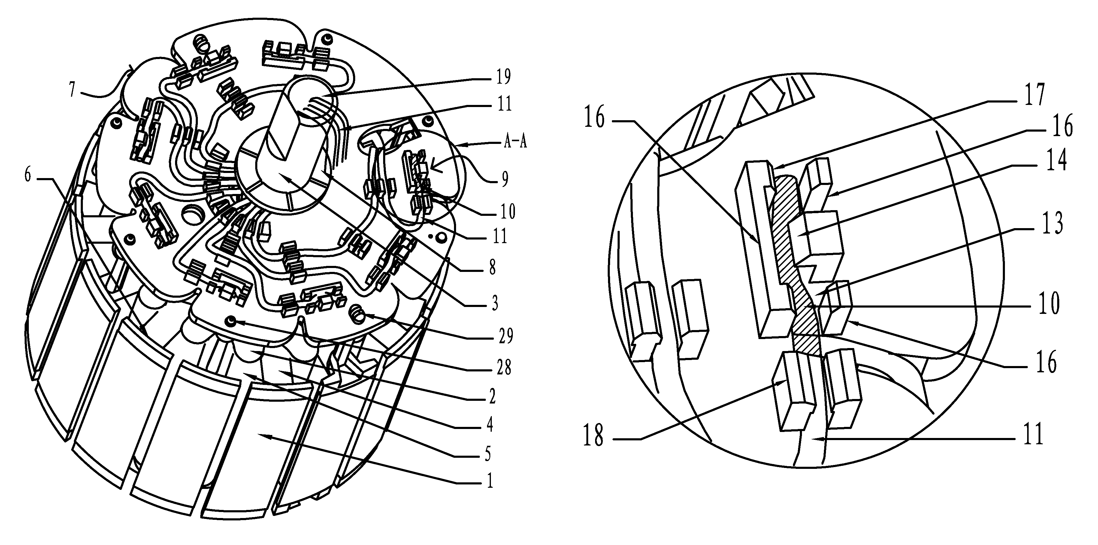 Stator for external rotor motor