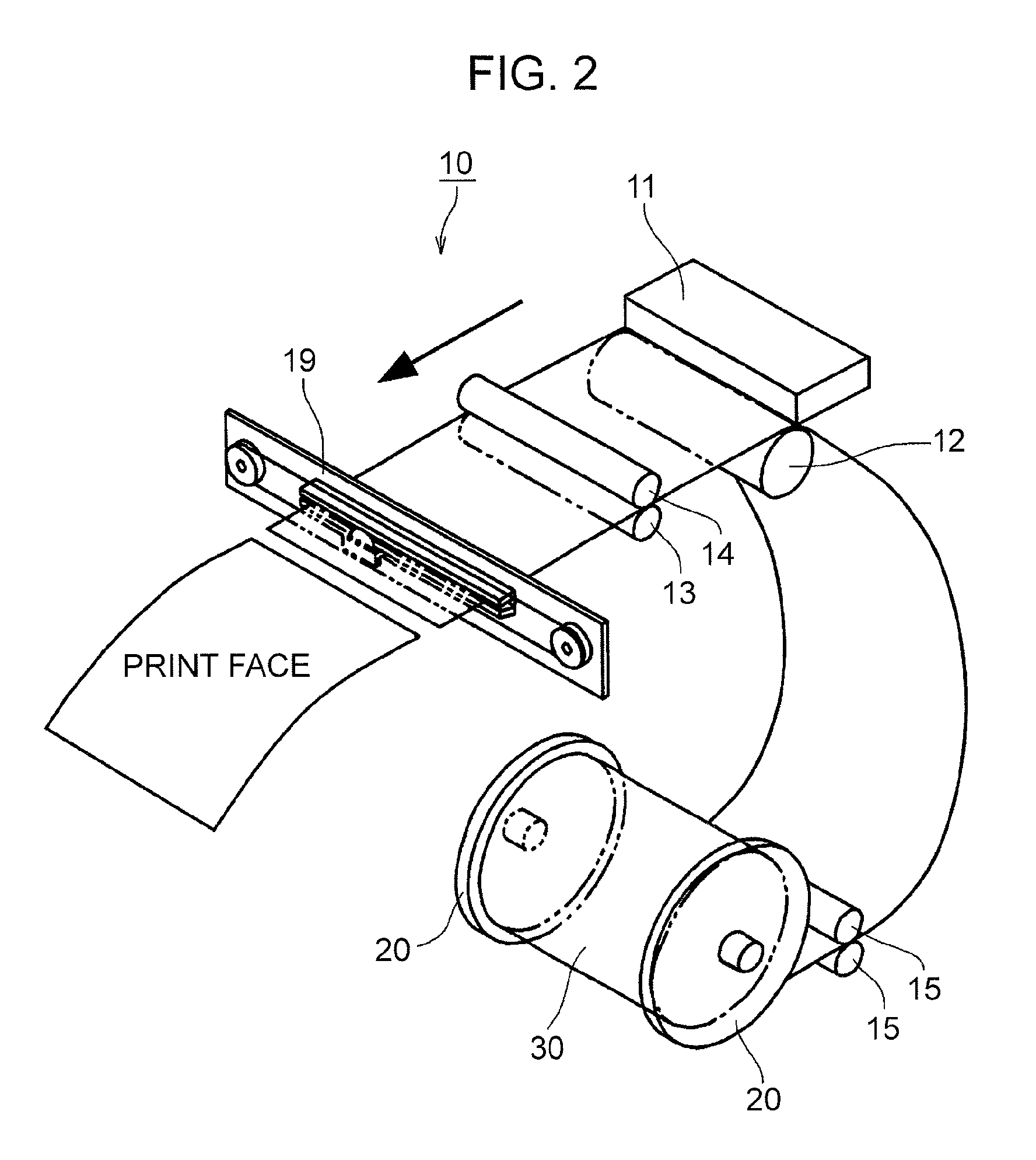 Thermal head printer and printing method in thermal head printer