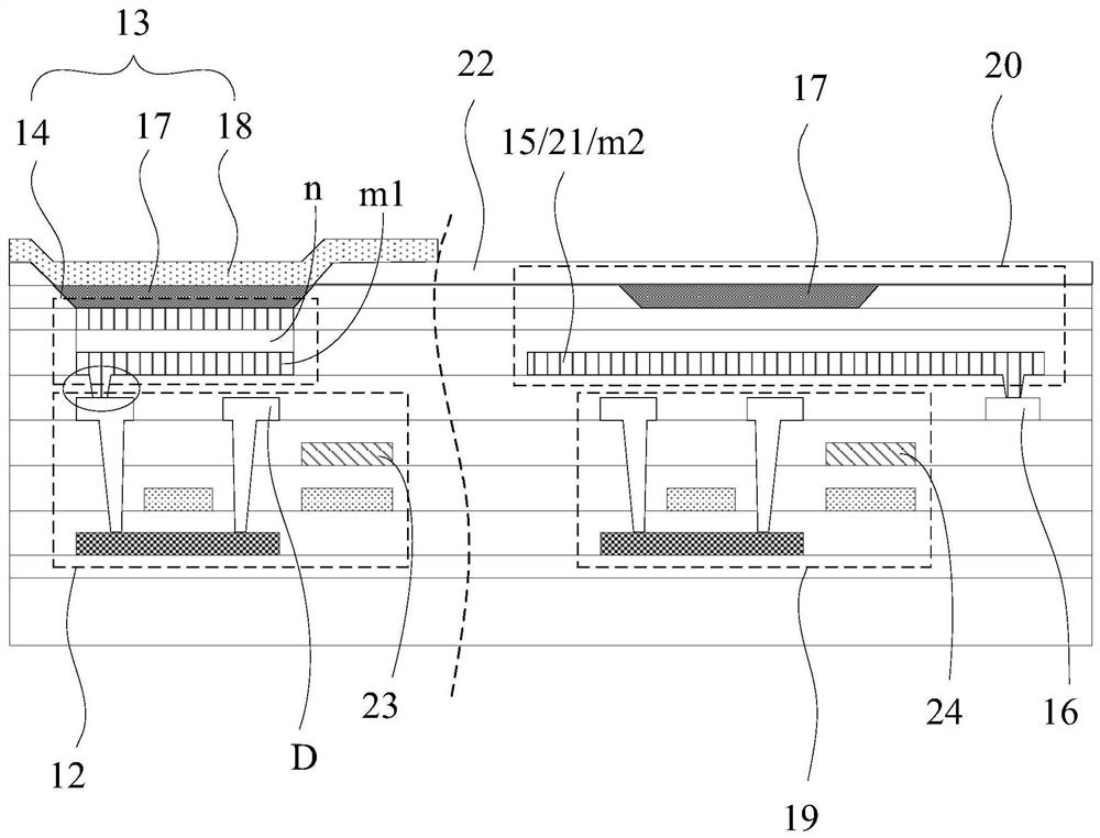 An electroluminescent display panel and a display device