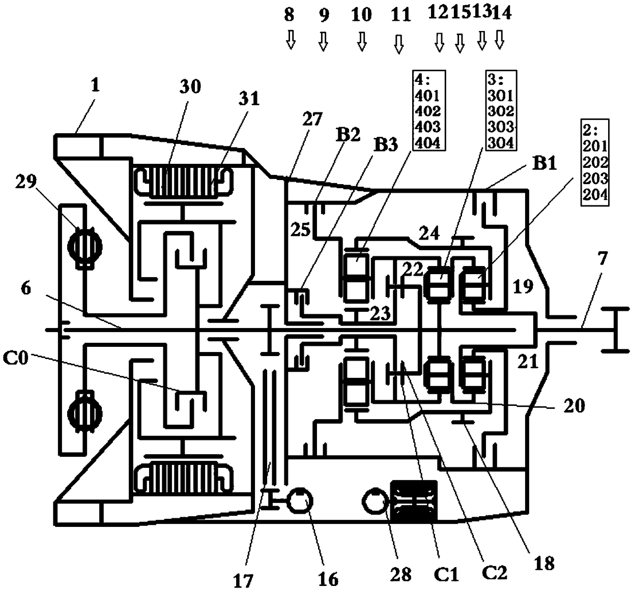 Multi-level speed changer