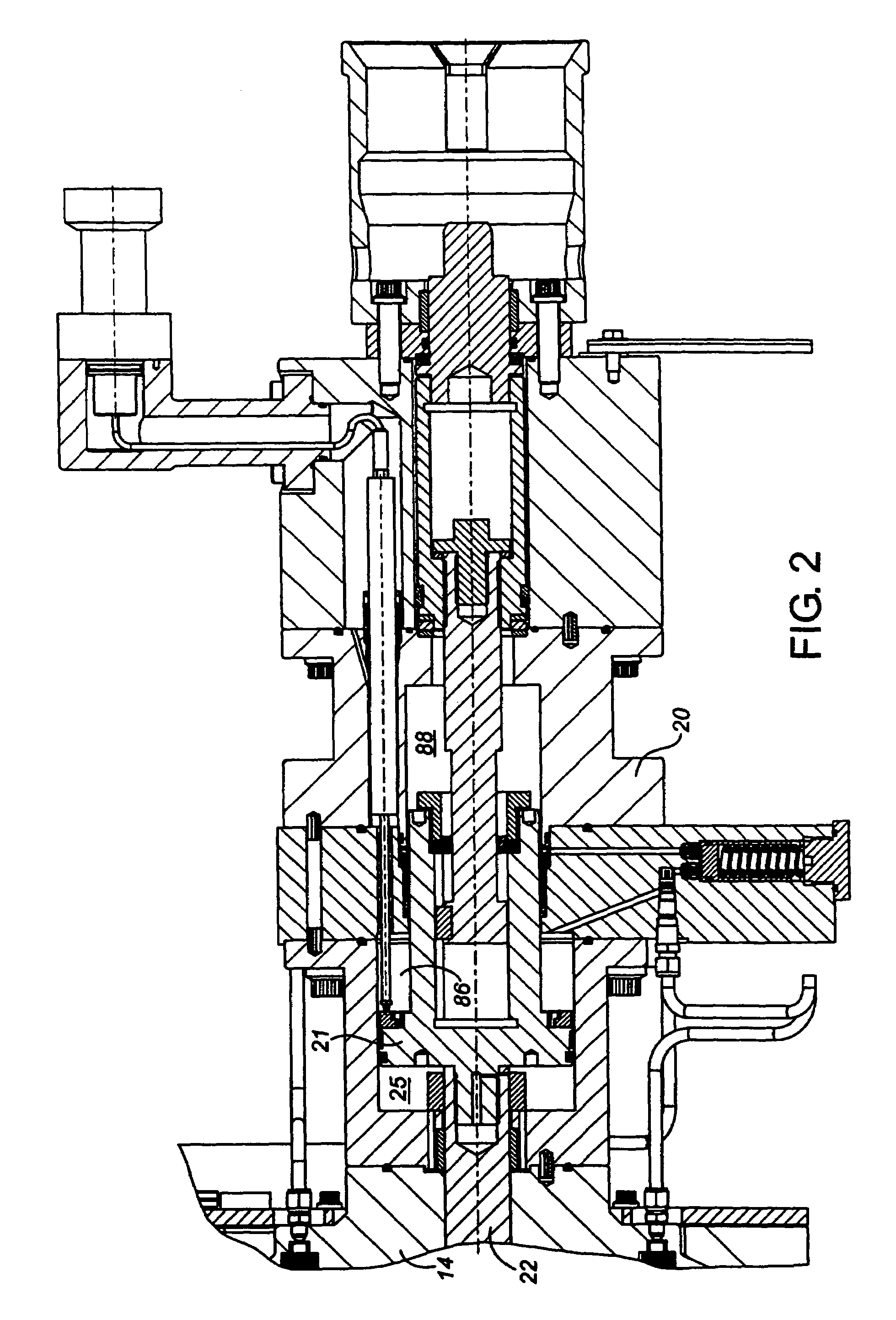 Linear hydraulic stepping actuator with fast close capabilities