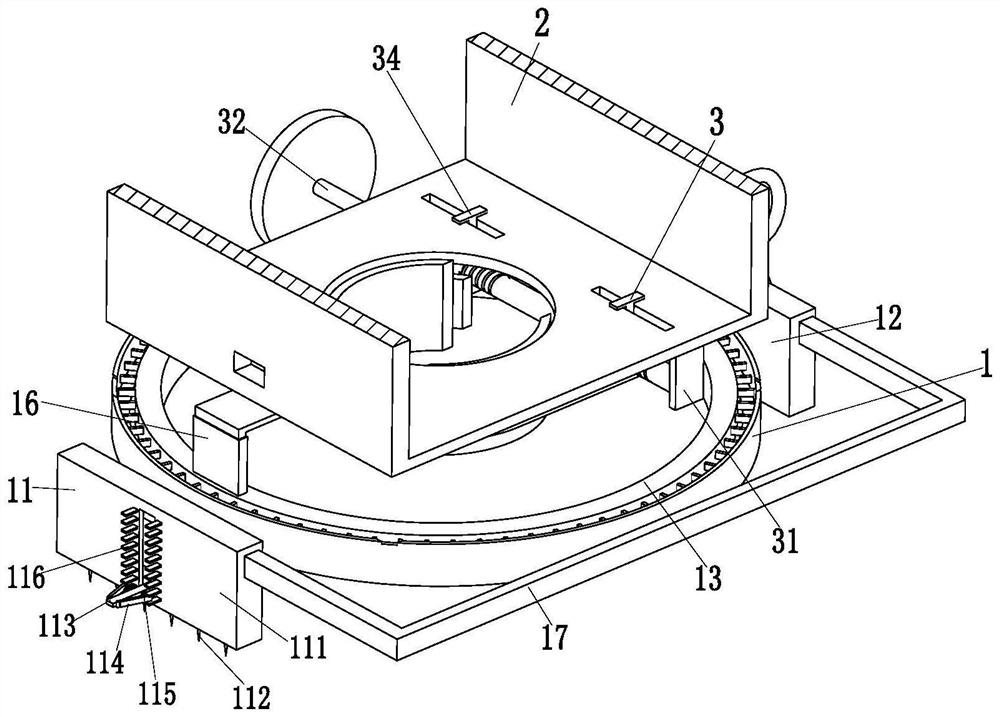 An anchor bolt fixing and installing machine for construction