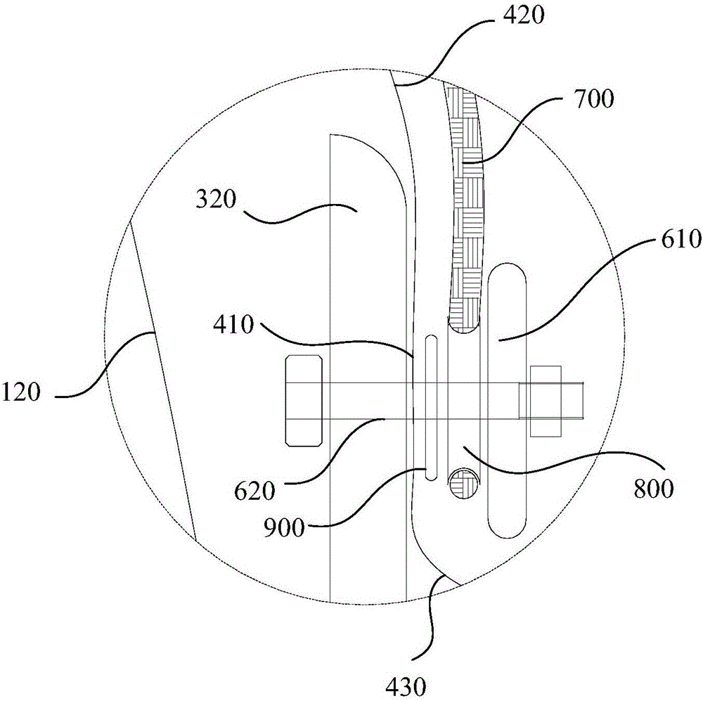 Bottom fixing device for air film building and air film building