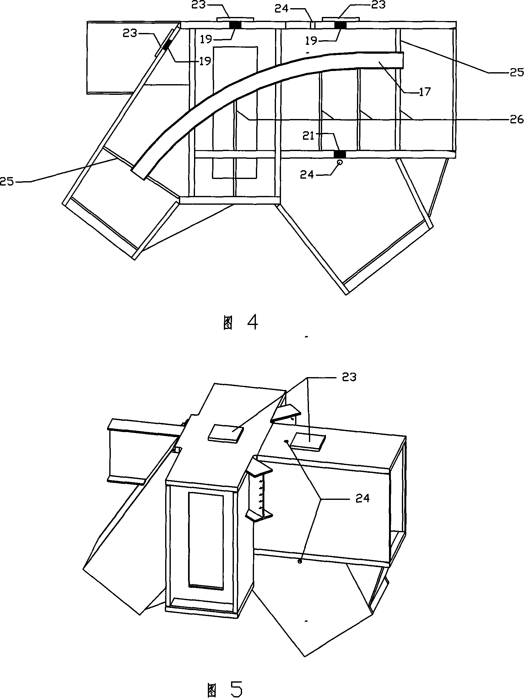 Steel pipe integral girders for constructing prestressing force and construction method thereof