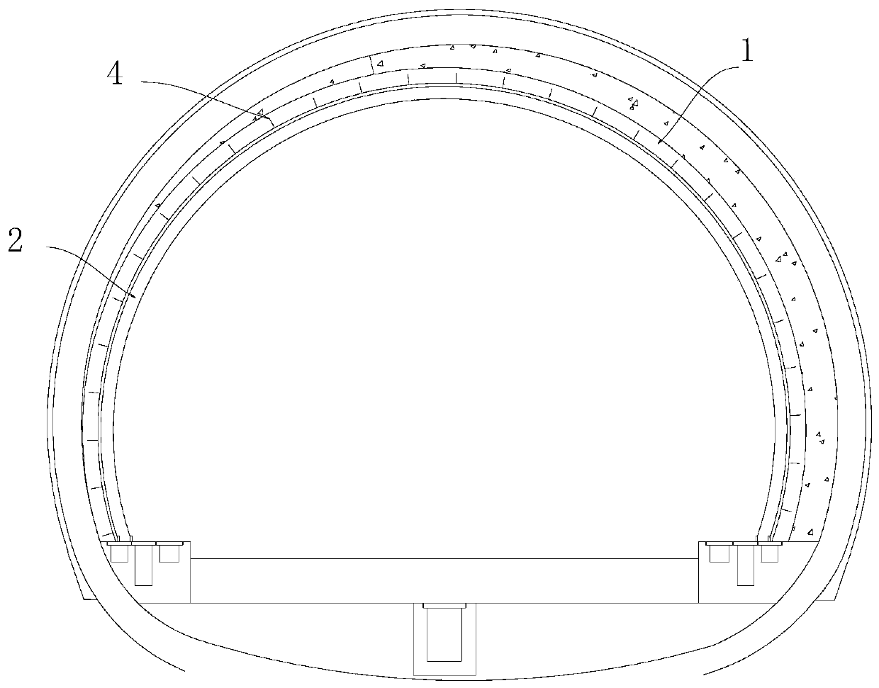 Construction method for dismounting sandwich linings of operating high-speed rail tunnels