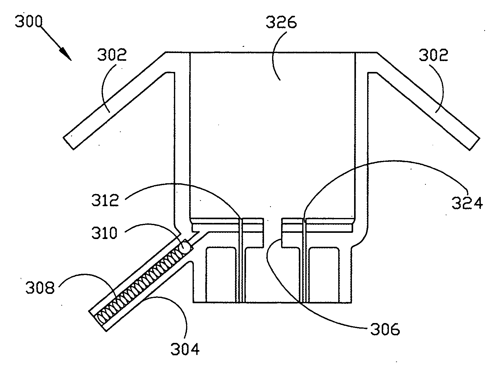 Structure of brewing chamber of coffee machine