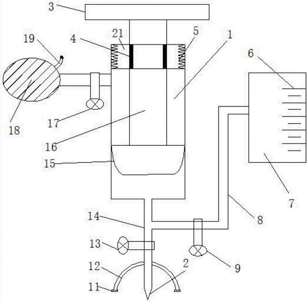 Tumor ponding drainage apparatus