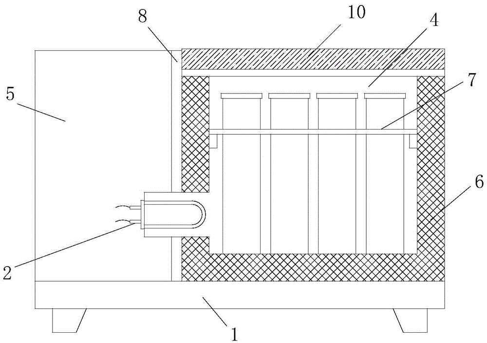 Quick freeze-thaw box with balance flow guide pipe