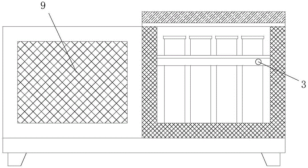 Quick freeze-thaw box with balance flow guide pipe