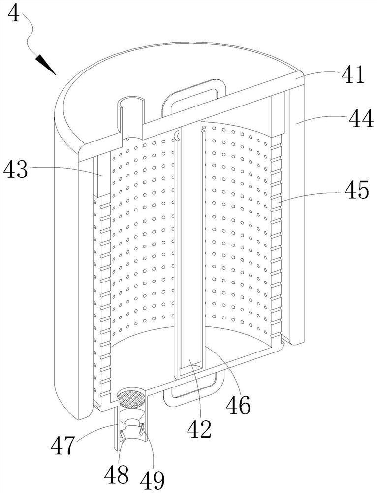 Machine tool scrap iron deslagging mechanism and assembly process