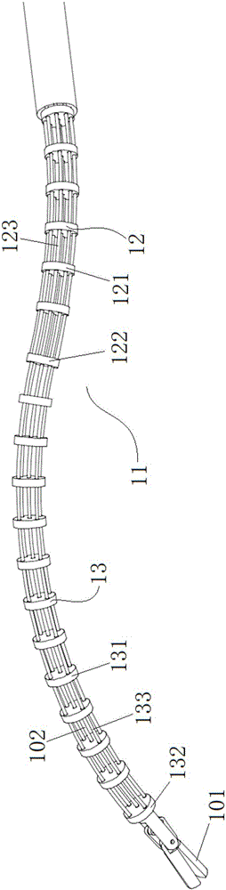 Flexible operation tool with multiple degrees of freedom