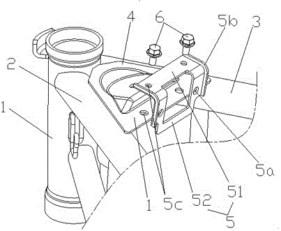 The frame structure of the front part of the frame and its motorcycle