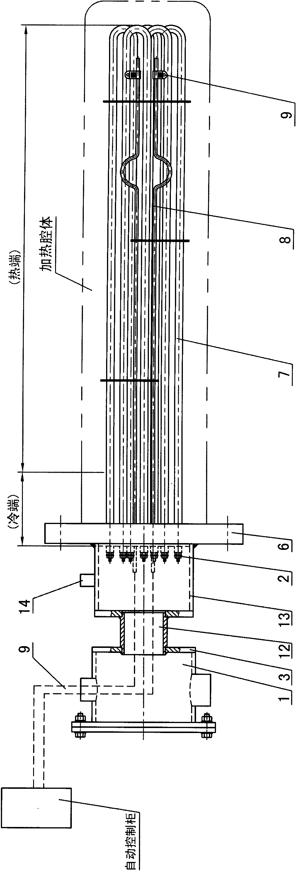 Strong-ampere energy-saving explosion-proof electric heater