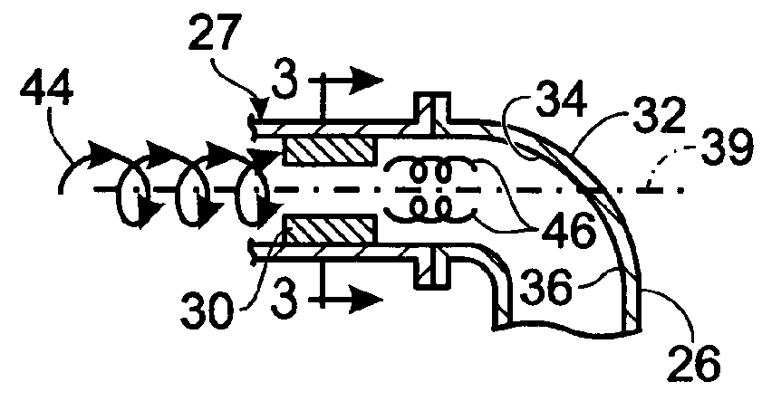 Noise attenuating device for a heating-ventilation-cooling system of a motor vehicle