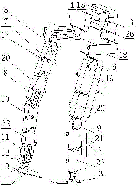 Disabled-helping advancing lower lib wearable exoskeleton and disabled-helping advancing method thereof