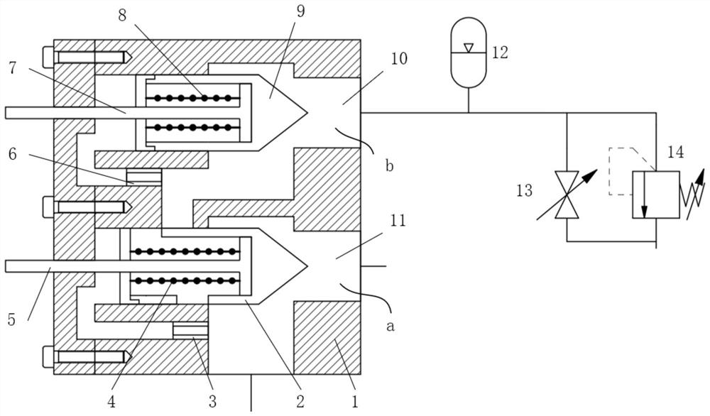 An adaptive buffer hydraulic speed limit cutting device, system and method