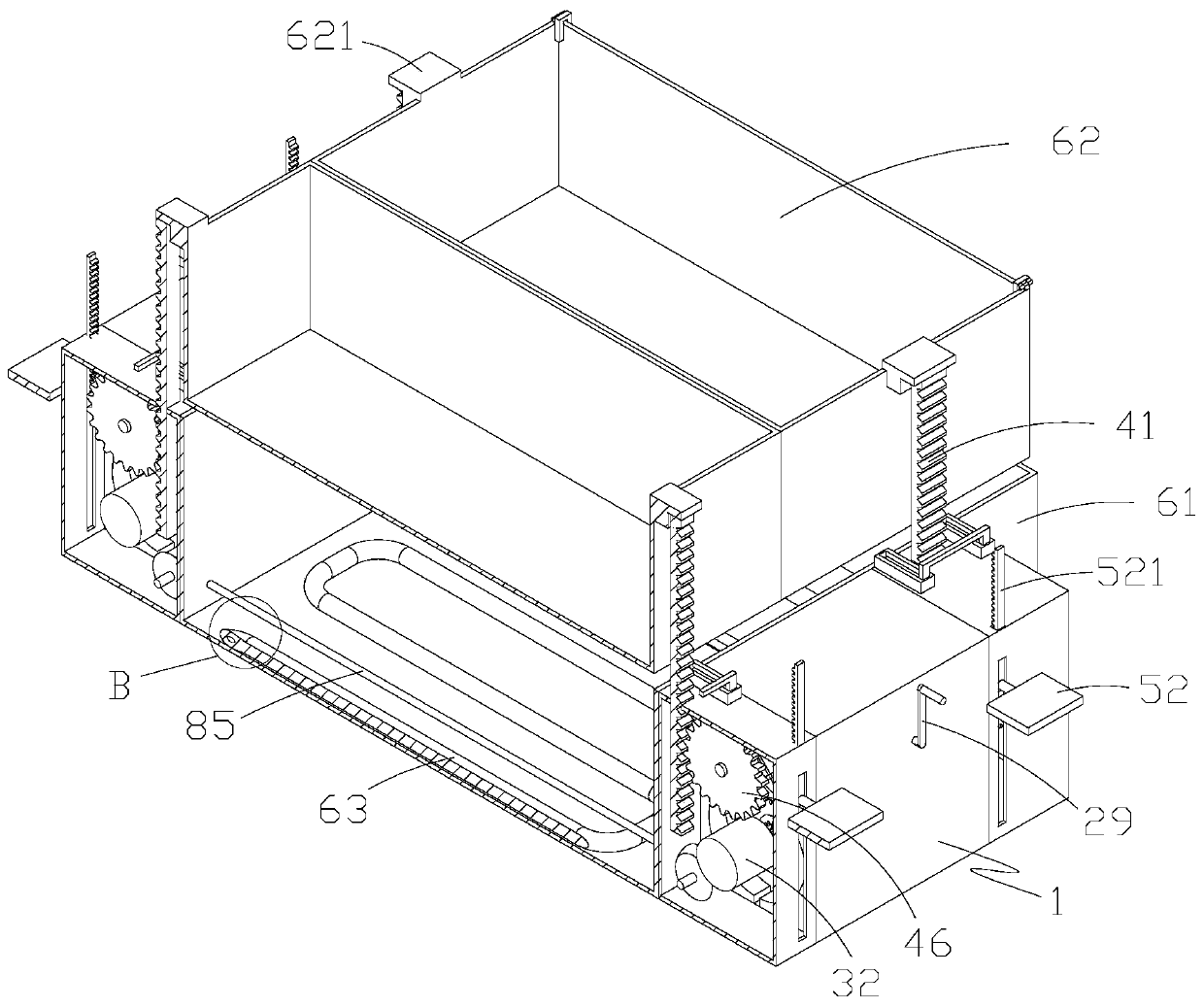 Semi-automatic lifting device