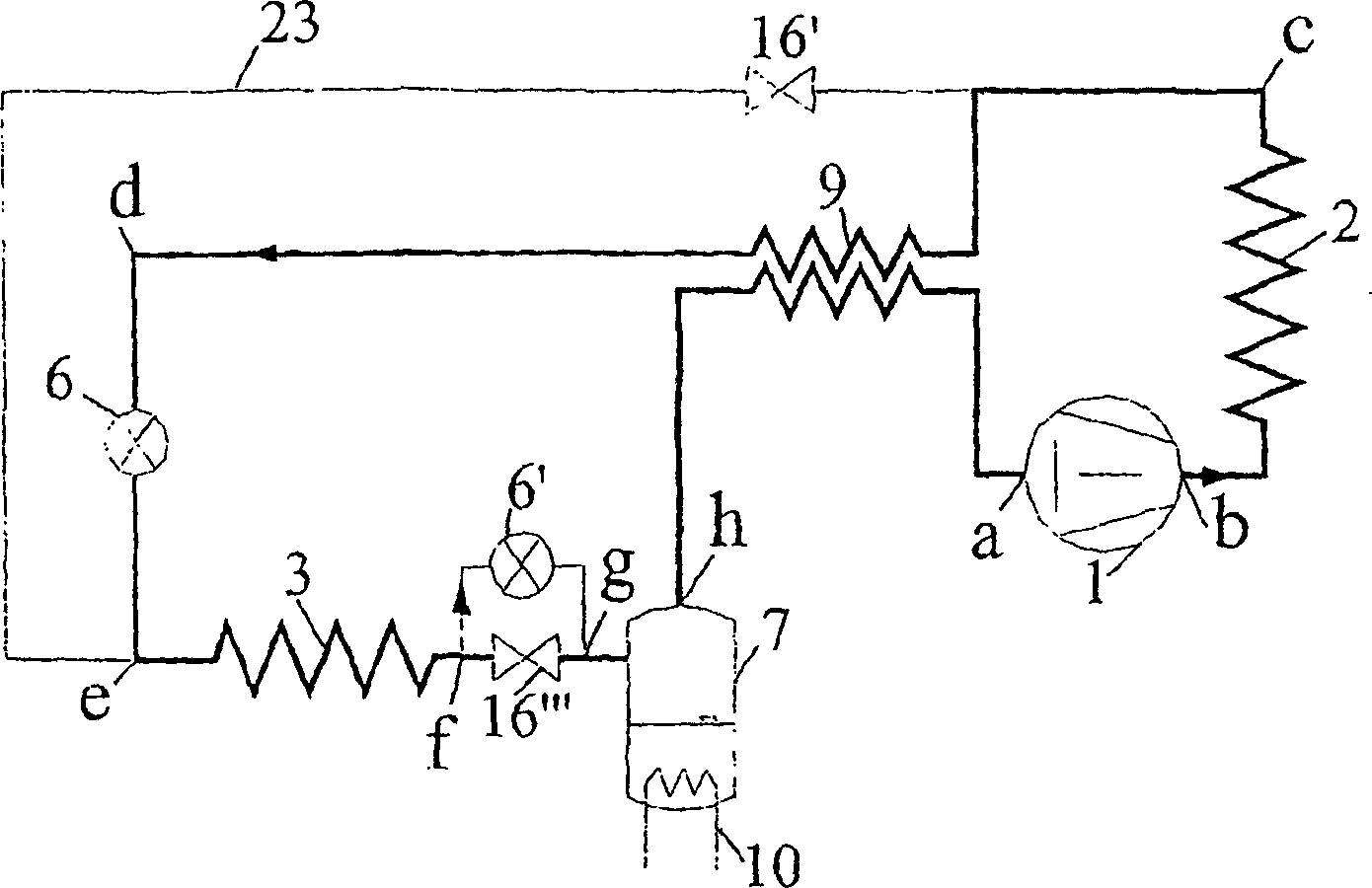 Method and arrangement for defrosting vapor compression system