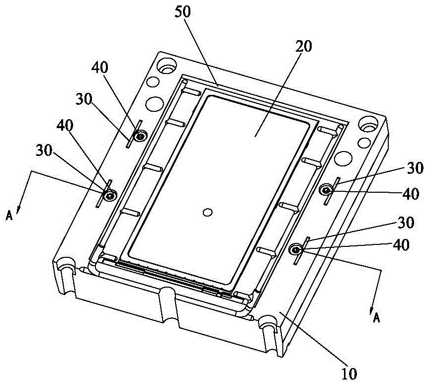 Mold core that can be shifted left and right