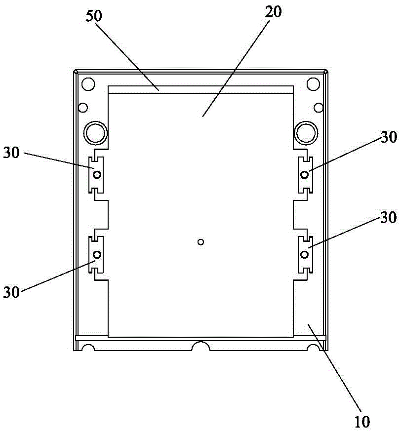 Mold core that can be shifted left and right