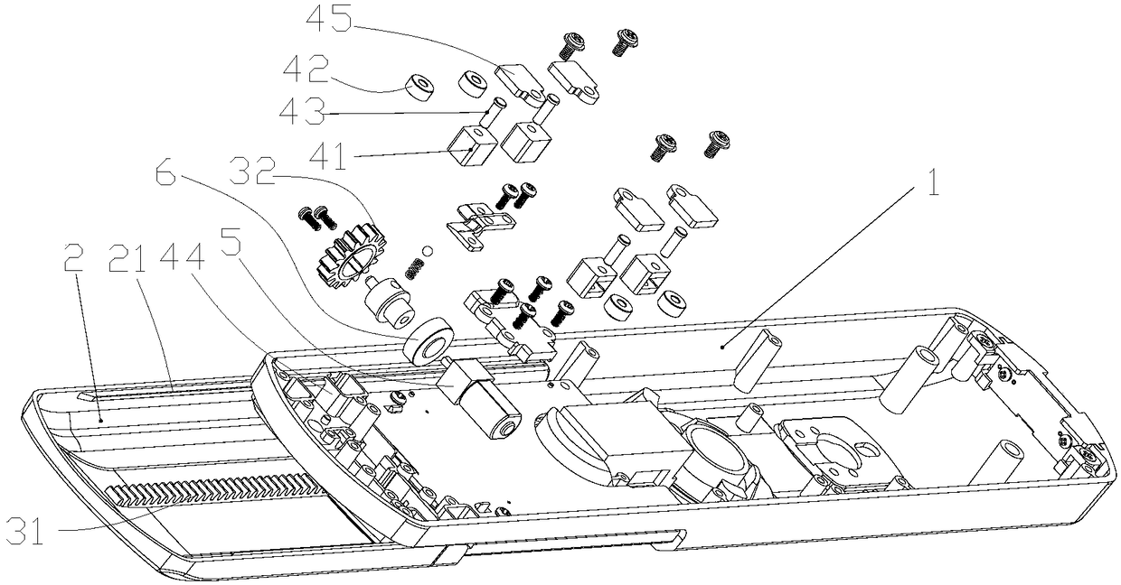 A sliding lock panel