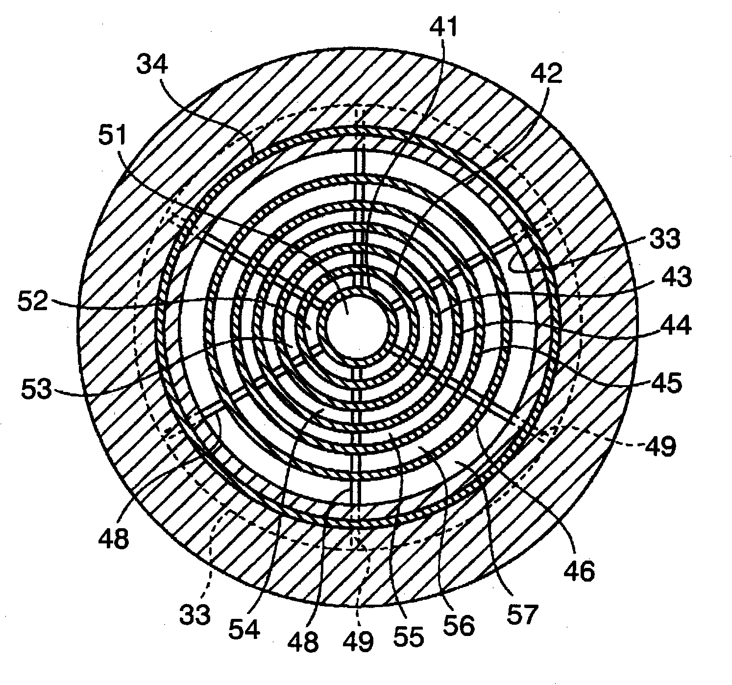 Gas feeding device, treating device, treating method, and storage medium