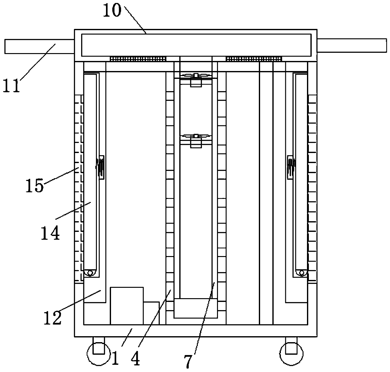 A sound box with an easy-to-cool structure