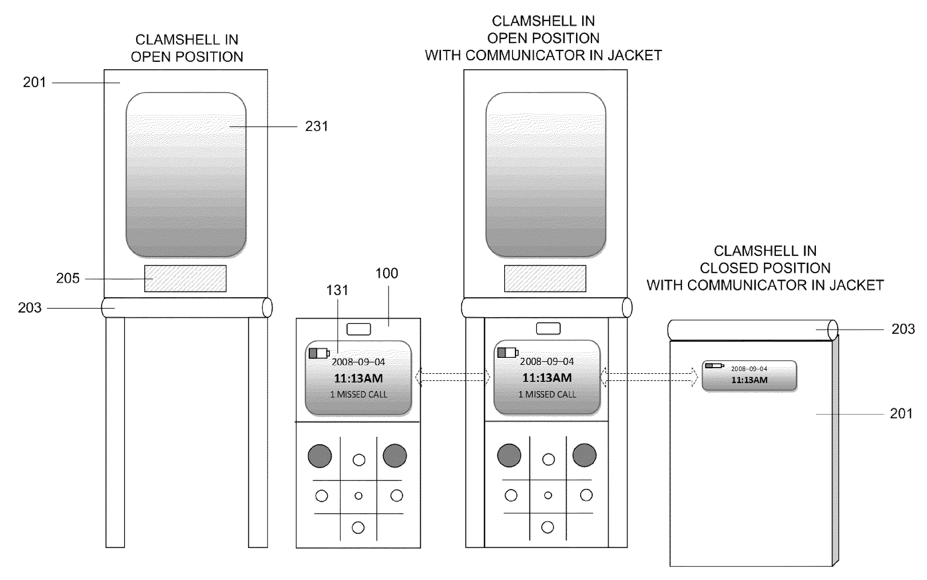 Foldable mobile phone