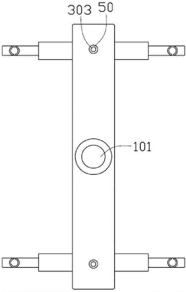 Cavity splitting device for injection forming mould