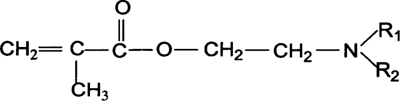 Polymer of PH sensitive type capable of regenerating amphoteric ion for double aqueous phase system and preparation process thereof