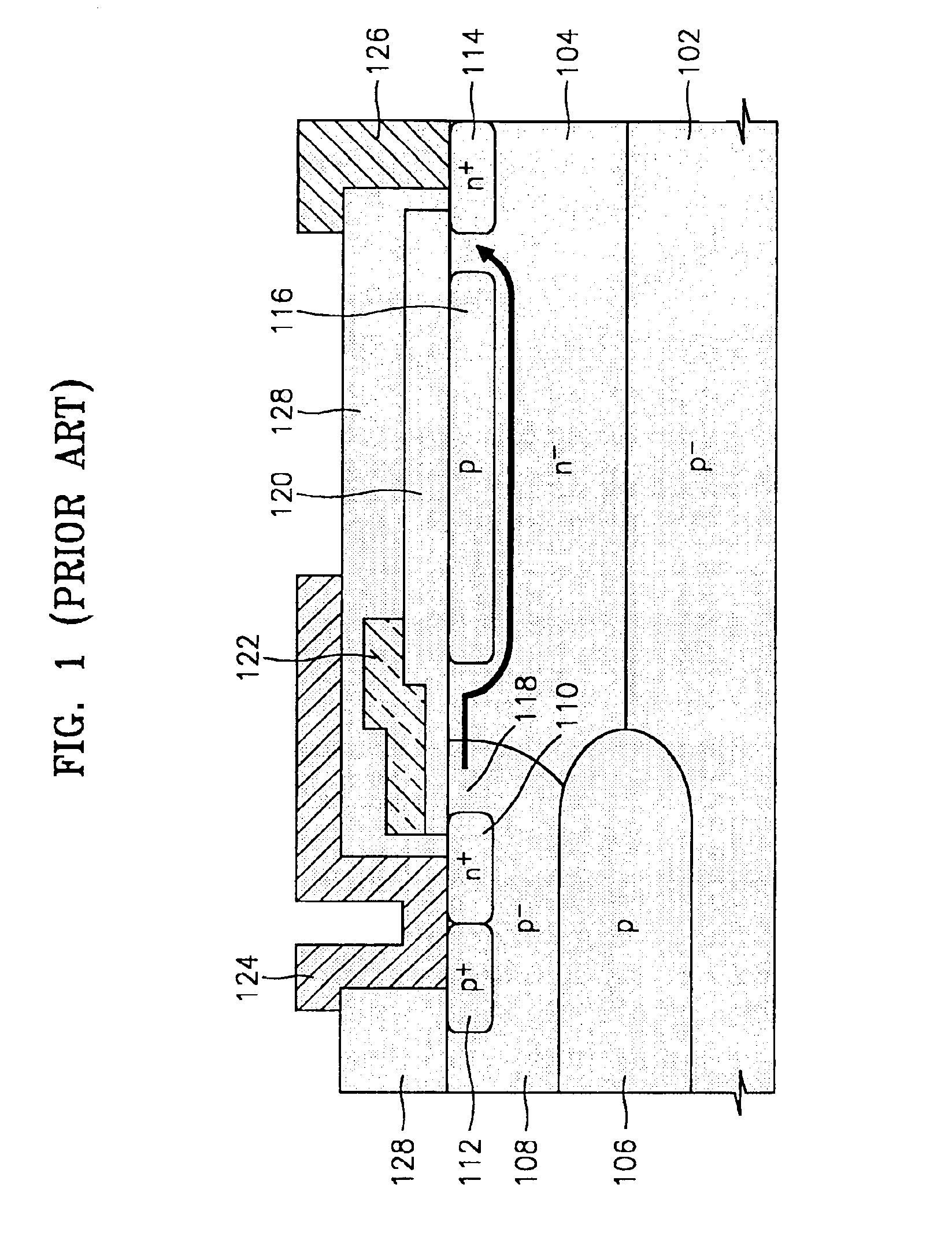 Lateral double-diffused MOS transistor having multiple current paths for high breakdown voltage and low on-resistance