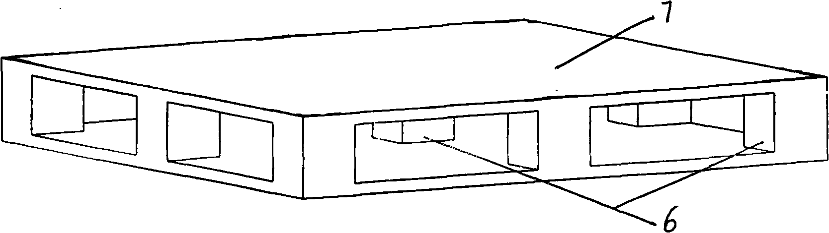 Double plank vegetable fibre tray as well as integral pressing method and special mould thereof