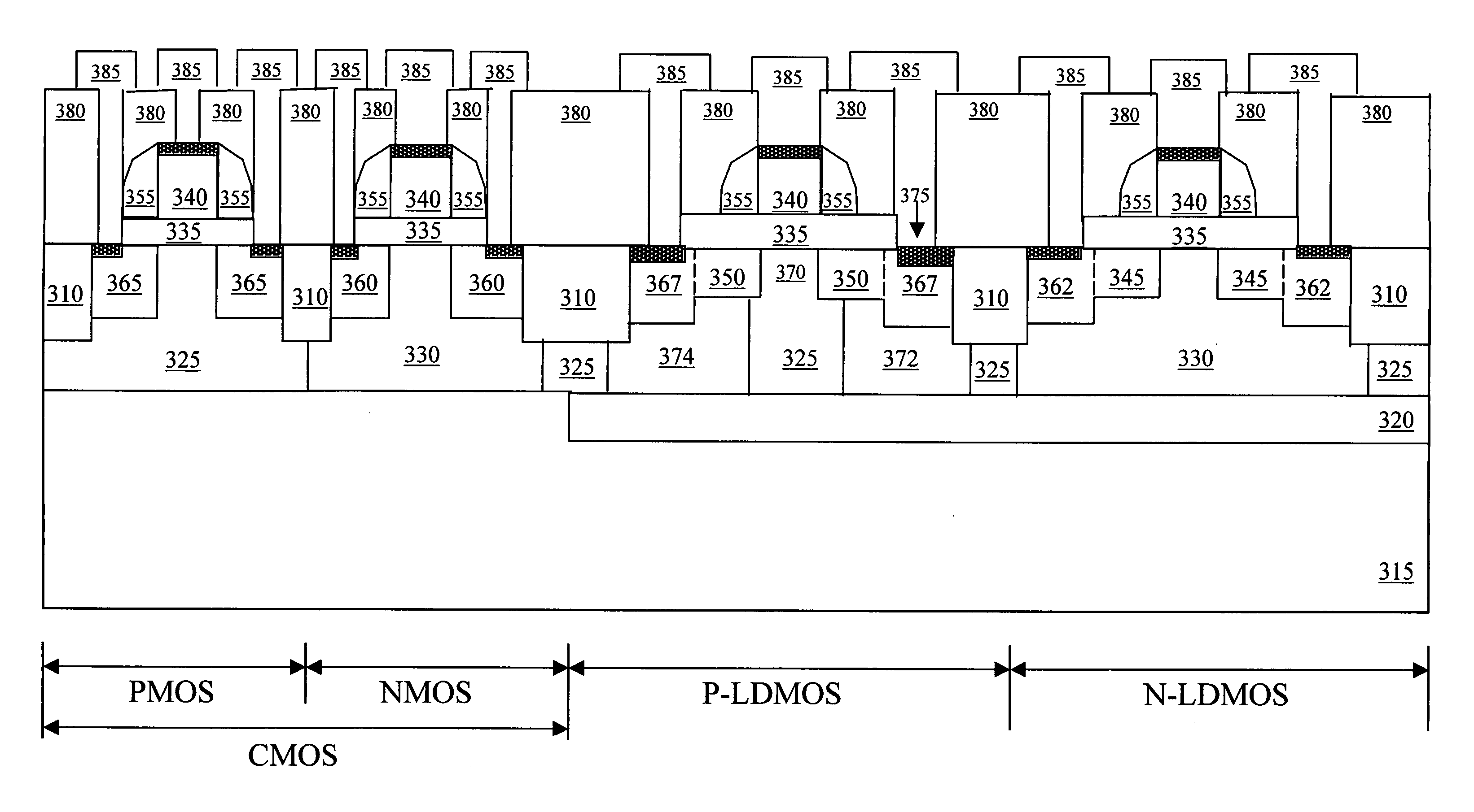 Laterally diffused metal oxide semiconductor device and method of forming the same