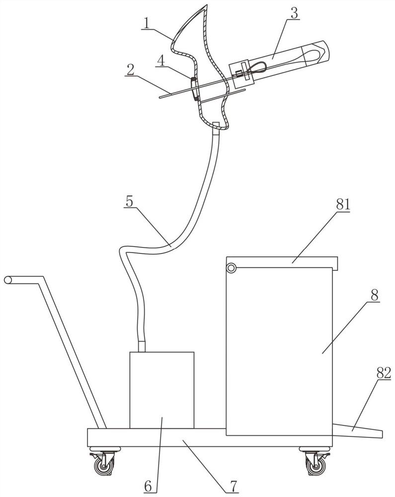 Protective pharyngeal swab sampling system and sampling method