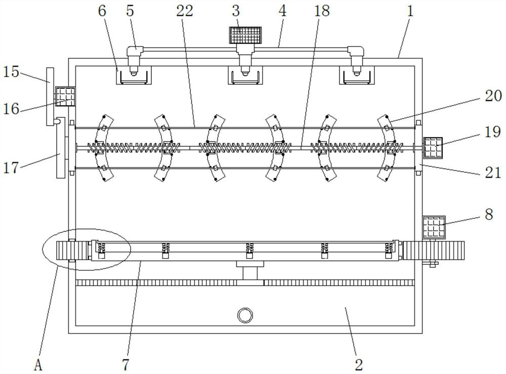 Green body glazing device for ceramic pot production