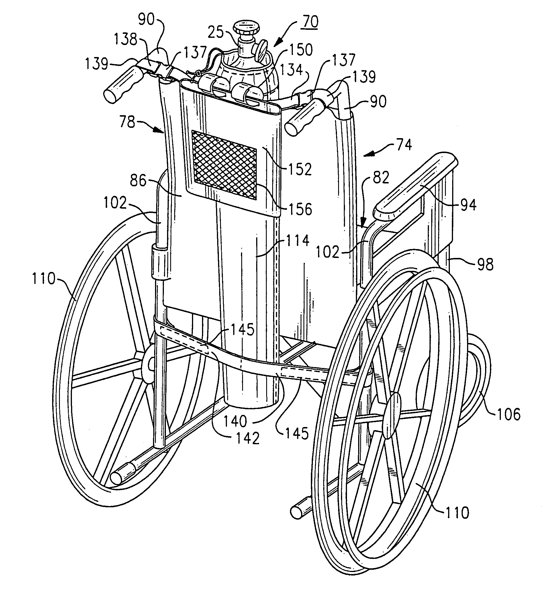 Oxygen bottle carrier appliance