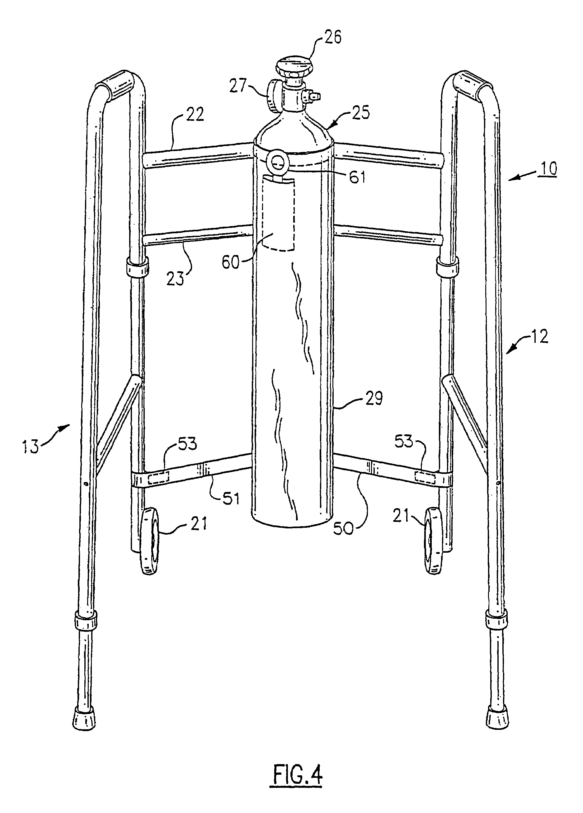 Oxygen bottle carrier appliance